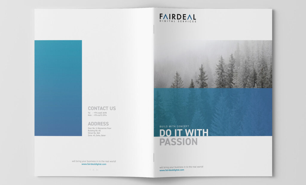 Corporate Profile Brochure Design Printing Qatar
